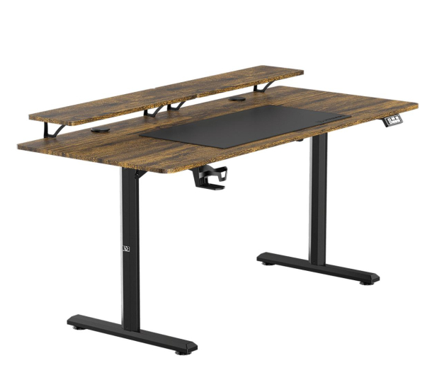Ultradesk HIGHLANDER XXL Elektryczna regulacja Brązowe - 1287985 - zdjęcie 2